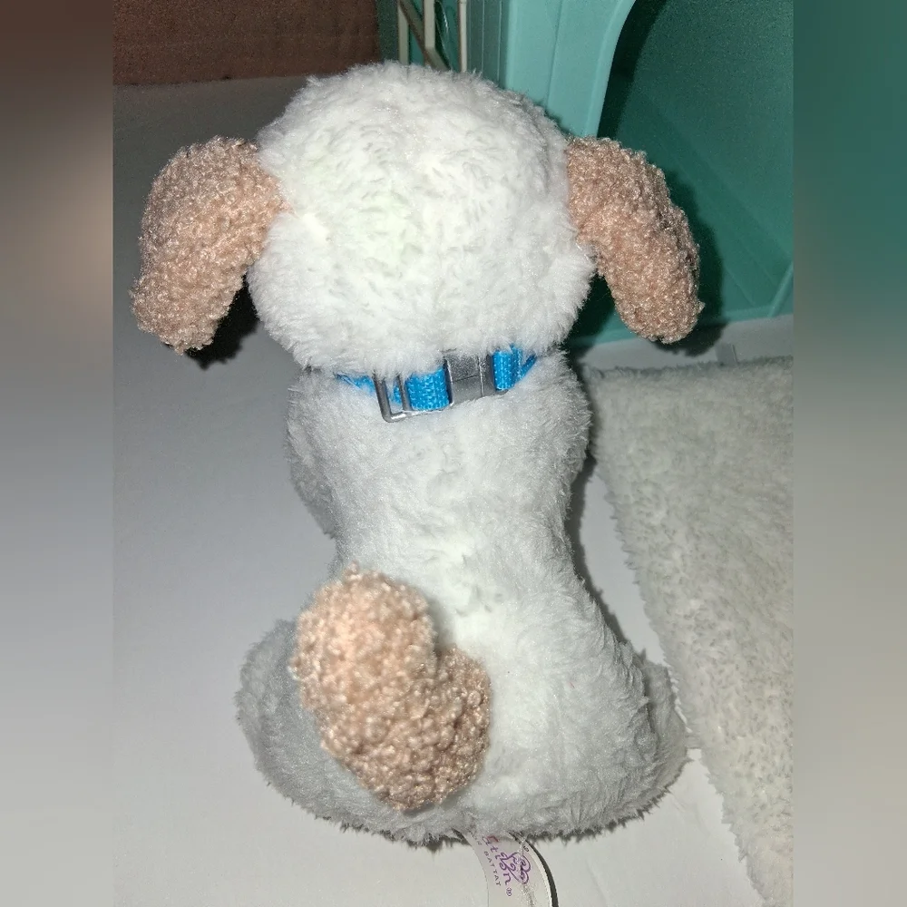 Our Generation Aqua and White Dog House Set with Plush Toy Pre-owned Good Condit